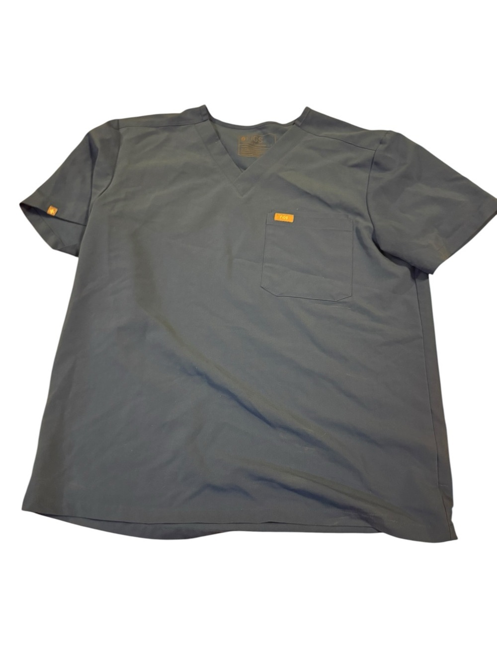 Figs Men's Short Sleeve V-Neck Scrub Tee - royal blue